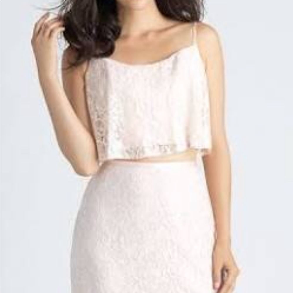 Baby pink sleeveless bridesmaid top. Brand new